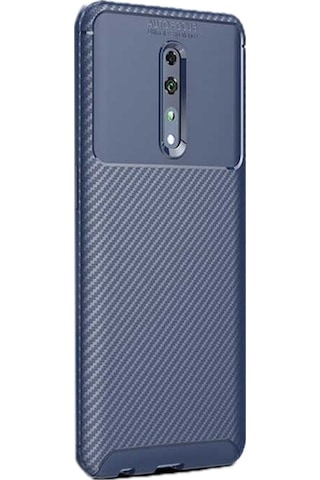 Apsuwa Oppo Reno Z Kılıf Negro Karbon Fiber Silikon