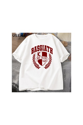 Tarzsokak Dördüncü Kanat Baskılı Tişört Basgiath Savaş Koleji Ejderha Rider Bookish T Shirt Erkek Kadın 2987 Beyaz