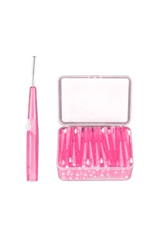 Tenfowee 0.6mm Yeşil Fırça Başlıklı İç Diş Fırçaları - 60 Adet - Tıklama Mekanizmasıyla Hijyenik Ağız Bakımı Çok Renkli