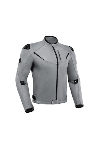 Scoyco Jk194 Motosiklet Montu Yazlık Fileli Dayanıklı Makro Kumaş Motorcu Mont Silver