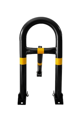 Kilitli Otopark Direği Destekli 62 Cm, Yatar U Tip Park Bariyeri-4014