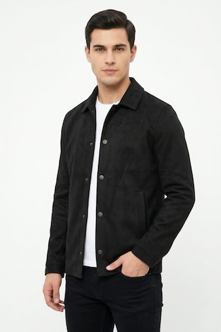 Dynamo Erkek Siyah Regular Fit Mevsimlik Süet Spor Mont Bgl-st05436