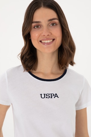 U.S. Polo Assn. Kadın Beyaz Bisiklet Yaka Tişört 50305765-VR013