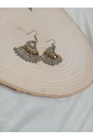 El İşi Örgü Küpe Yeşil