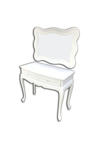 1448bng18012dresuar St Kayın Aslan Ayak Parlak Lake Beyaz Boya Renk 2çekmec Estetik Çizgi Beyaz