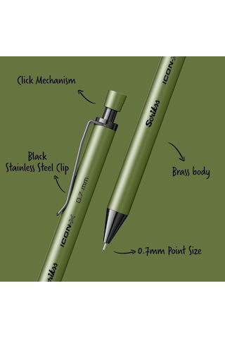 Scrikss Office Icon-x Metal Versatil 0.7 Mm Yeşil Genel