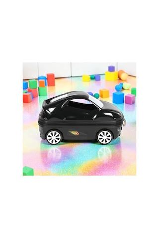 Aresshop Araba Valiz Çocuk Çanta Cocuk Araba Model Valiz Siyah