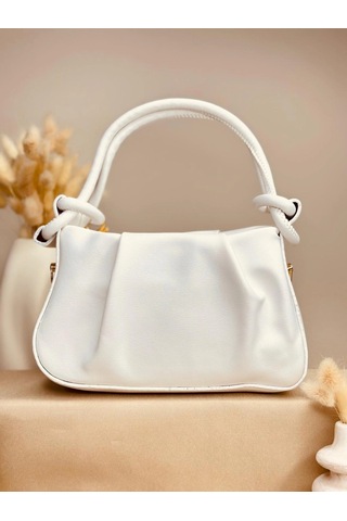 Elora Atelier Hobo Beyaz Charmlı Çanta Çok Renkli