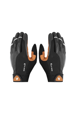 Ranyeek Bisiklet Ve Motosiklet Eldiveni: Tam Parmak, Kaymayan, Nefes Alabilir, Titreşim Emici, Dokunmatik Uyumlu, Gece Güvenliği Sağlayan Reflektif Şeritler. Çok Renkli