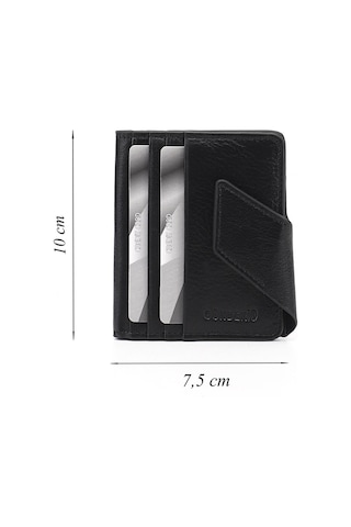 Gönderir Gönderi R Unisex Siyah Hakiki Deri Unisex Kartlık Ddux77706954