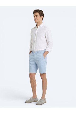 Kip Mavi Düz Kumaş Jogging Fit Casual Bermuda