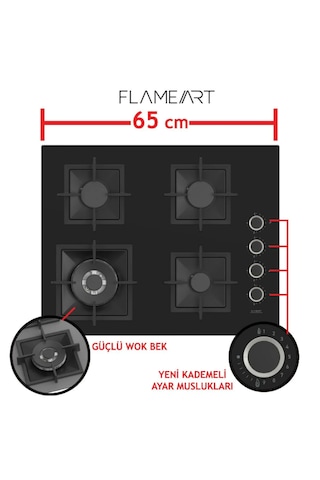 Ferre SC405-WFA 65 CM Ankastre Ocak