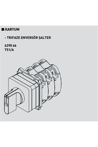 Legrand Karyum 629066 32 Amper Trifaze Enversör Pako Şalter