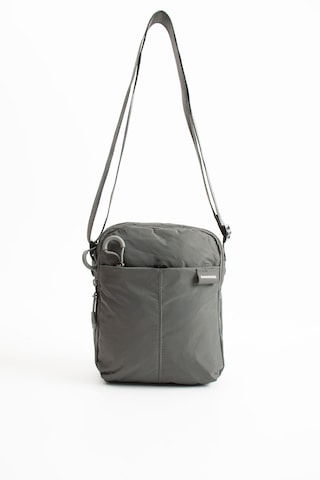 Özer-6033 Sanmorris Suya Dayanıklı Paraşüt Kumaş Çapraz Askılı Unisex Omuz Çantası Koyu Gri