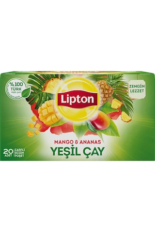 Lipton Bitki Çayı 20 Li Adaçayı-ıhlamur-yeşil Çay Mango Ananas 3 Lü Set