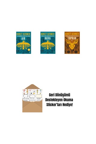 Air - The Adventures Of Misfit Defne Kaman + Uyumsuz Defne Kaman'ın Maceraları - Hava + Uyumsuz Defne Kaman'ın Maceraları - Toprak + Okuma Sticker'ları