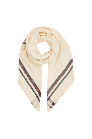 Tommy Hilfiger Essentıal Flag Jacqu, Aa8 Krem Kadın Eldiven-atkı-bere