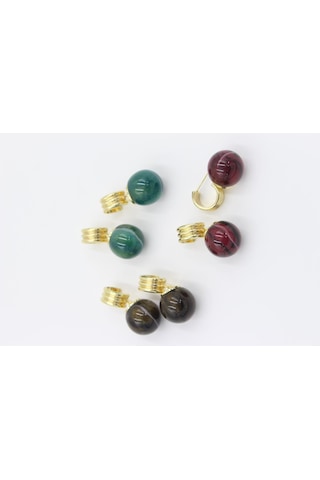 Çelik Küpe 14 - K 3,4cm Çok Renkli 93191379