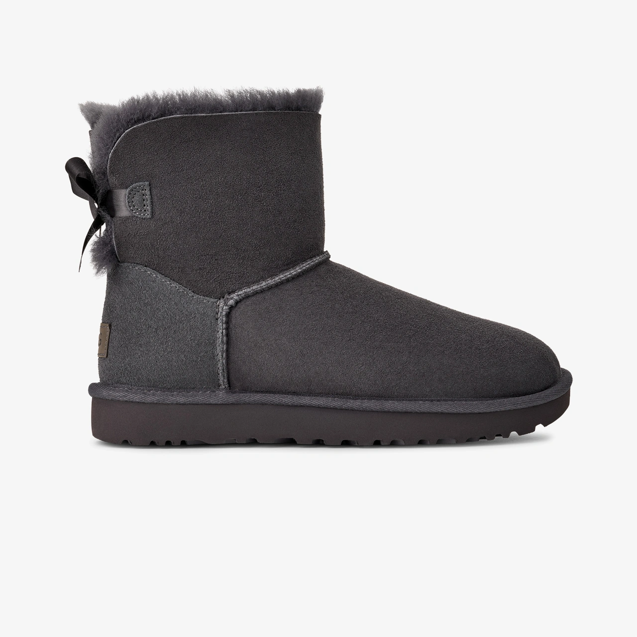 Ugg Mini Bailey Bow Kadın Gri Bot 1016501 Gri