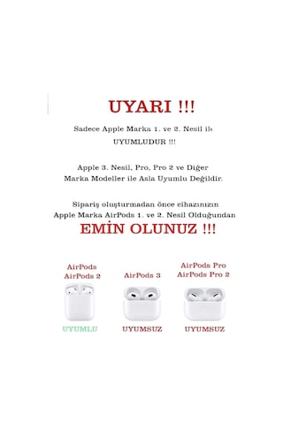 Iphone 3. Nesil Uyumlu Koruyucu Bluetooth Kulaklık Kılıfı Dudak Desenli Fosforlu Figürlü Dudaklar Airpods 3. Nesil