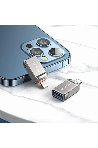 Usb-a 3.0 To Lightning Otg Convertor, Gri