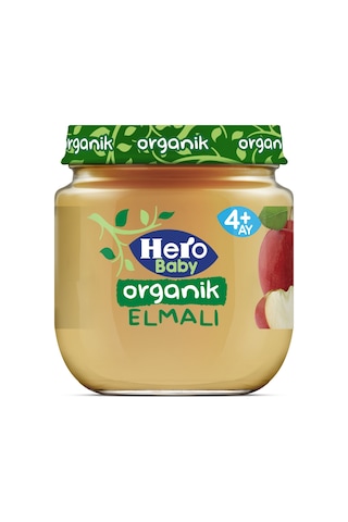 Hero Baby Organik Elmalı 4+ Ay Kavanoz Maması 120 G