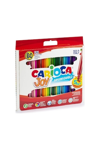 Carioca Joy Süper Yıkanabilir Keçeli Kalem 60'lı