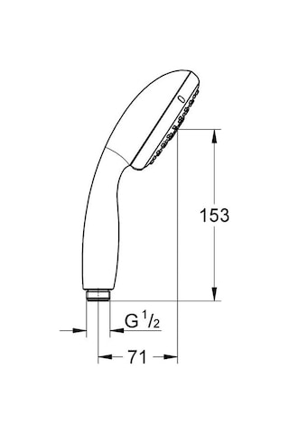 Grohe New Tempesta 100 El Duşu 3 Akışlı - 28419002 Krom