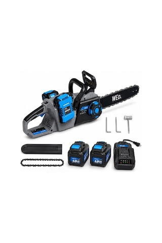 Algaride Wedo Wgh016 Akülü Zincirli Testere 40v Çift Bataryalı 40cm Kılavuz Profesyonel Ağaç Kesim Motoru