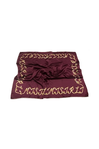 Mısırlı Polyester Eşarp Desen 16 Bordo-Standart