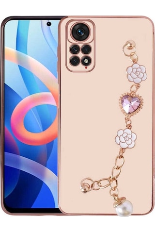 Xiaomi Redmi Note 12 Pro 4g Kılıf El Tutamaçlı Kamera Korumalı Zore Taka Silikon Kapak Pembe