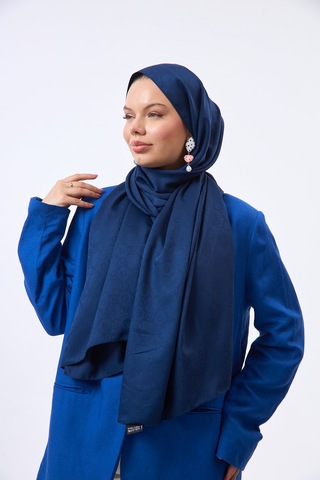 Mirsoy Scarf Mir Modern Desen Şal Lacivert