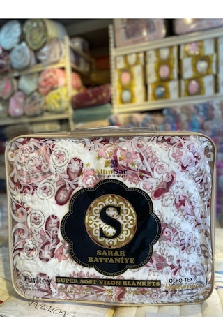 Sarar Battaniye Sarar Çift Kişilik Battaniye 4 Kg Mandala Pudra 200 X 240 Pudra