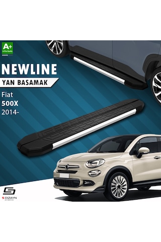 S-dizayn Fiat 500x Newline Krom Yan Basamak 173 Cm 2014 Üzeri