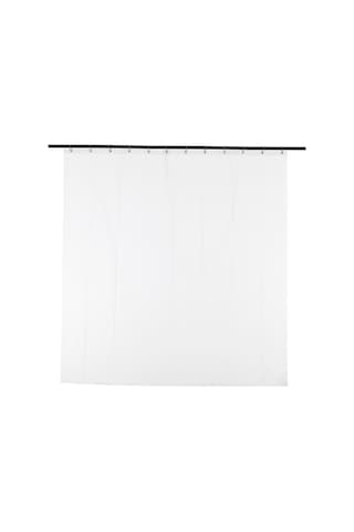 Pazly 72'' Beyaz Peva Su Geçirmez Mantar Önleyici Duş Perdesi 12 Kanca Hediyeli Ev Otel Banyo Beyaz