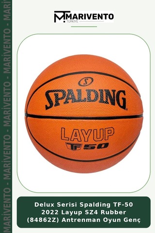 Delux Serisi Spalding Tf-50 2022 Layup Sz4 Rubber 84862z Antrenman Oyun Genç