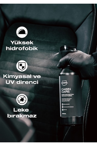 Nasiol Cabincare Araç Kumaş Yüzeyleri için Nano Kaplama 6 Ay Dayanım 500ML Su Sıvı Leke Geçirmez