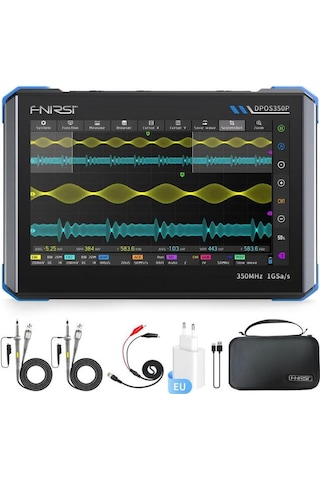 Fnırsı Dpos350p 350mhz 1gsps 4'ü 1 Arada Tablet Osiloskop Sinyal Jeneratör Spektrum Multimetre
