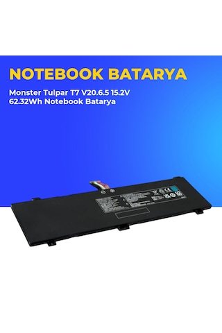 Monster Tulpar T7 V20.6.5 15.2v 62.32wh Notebook Batarya 61875230
