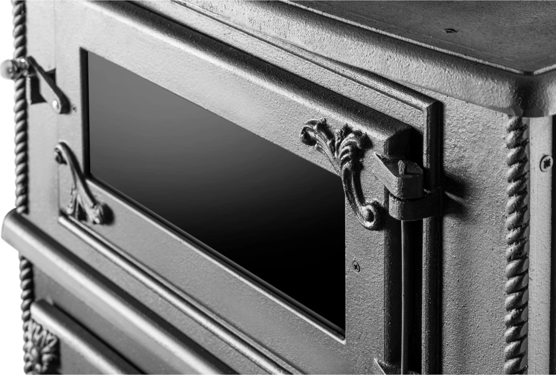 Üç Camlı Fırınlı Döküm Şömine Soba Erendemir