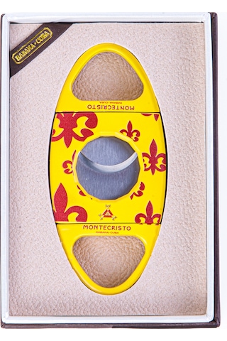Cohiba Monte Cristo Özel Üretim Sarı Metal Puro Makası Kesici