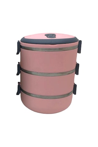 Northcity 3'lü 1.8l Sefer Tası Saklama Kabı - Açık Pembe