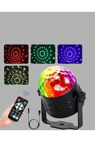 Ses Duyarlı Mini Disko Küre Lamba .