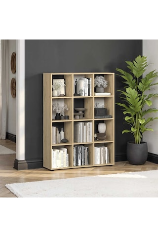 Cubic Kitaplık Florida Meşe 104x140,5x30 Cm Kahverengi