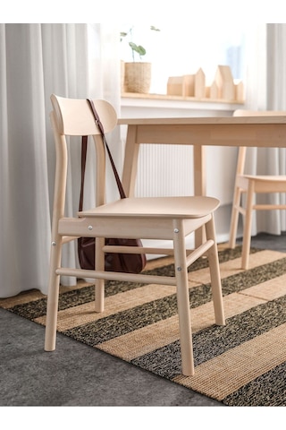 Rönnınge Ahşap Sandalye, Huş Naturel Renk 1 Adet