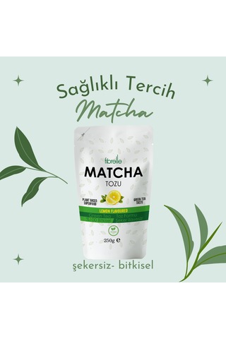 Fibrelle Matcha Çayı Limon Aromalı 250g