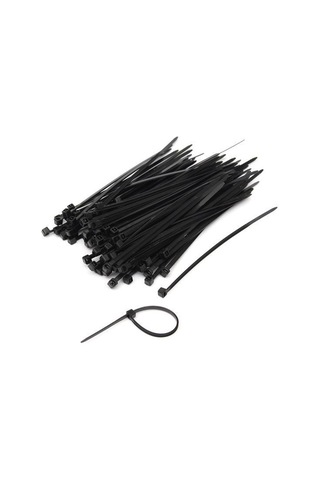 Kupa Plastik Cırt Kelepçe Siyah 4 8 X 300 Mm 100 Adet