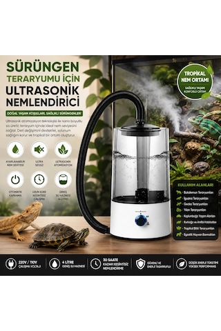 Sürüngen Teraryumu Nemlendirici Sis Makinesi - Ultrasonik Otomatik Buhar Üretici Bukalemun, İguana, Gecko İçin