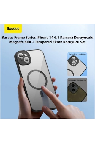 Baseus Apple Uyumlu iPhone 14 6.1 Kamera Korumali Magsafe Kilif Ve Ful Kaplama 566135217