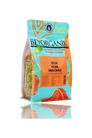 Beyorganik Organik Yeşil Mercimek 500 G